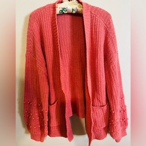 Pink cardigan
